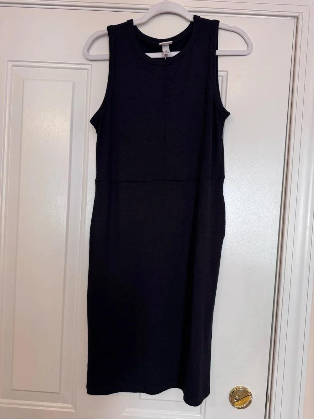 a new day Black Sleeveless Midi Dress